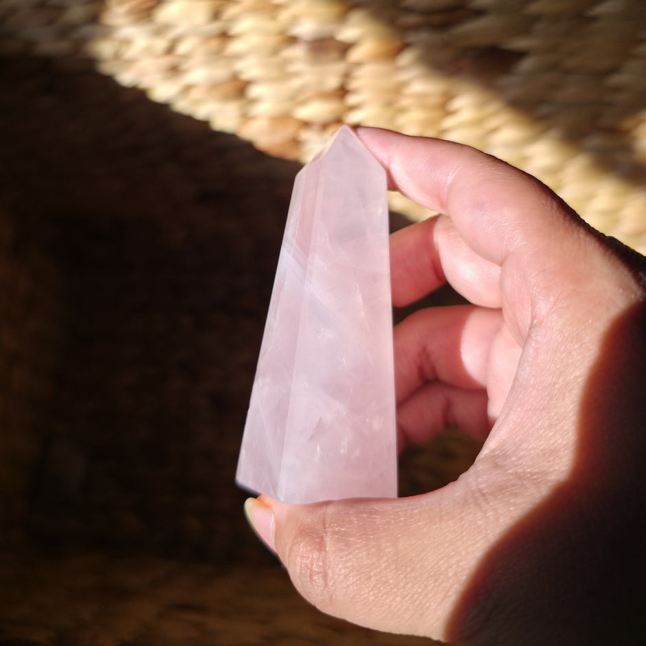 Stunning Rose Quartz Obelisk | Option A