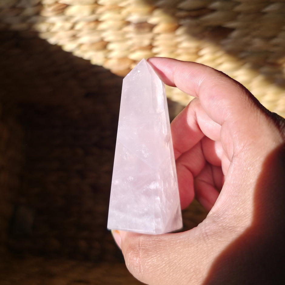 Stunning Rose Quartz Obelisk | Option A