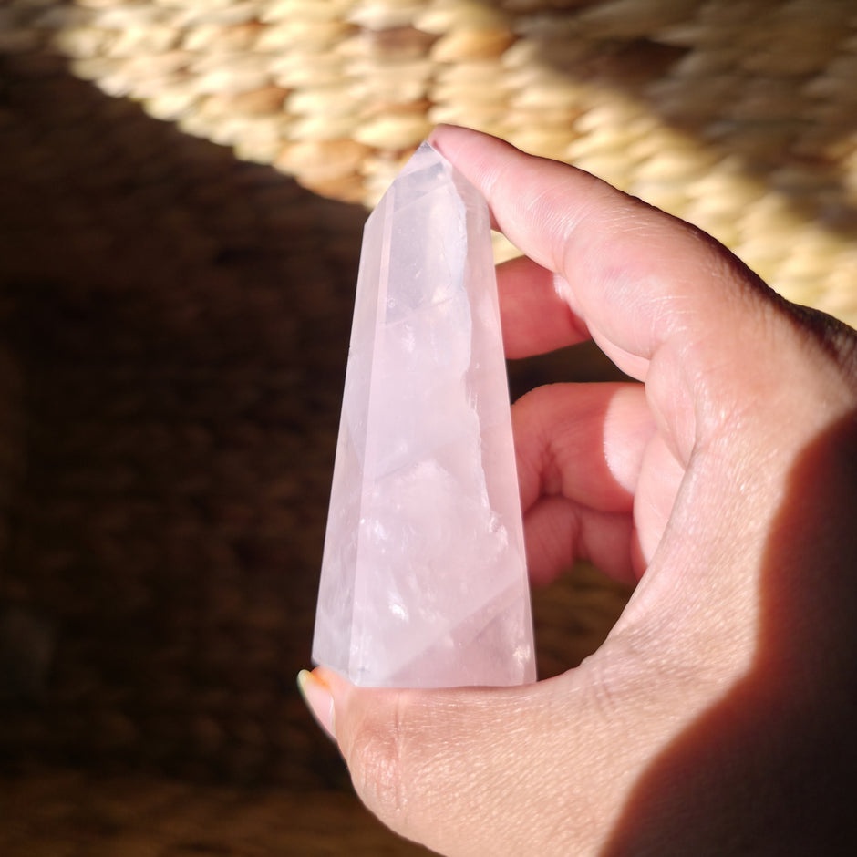 Stunning Rose Quartz Obelisk | Option A