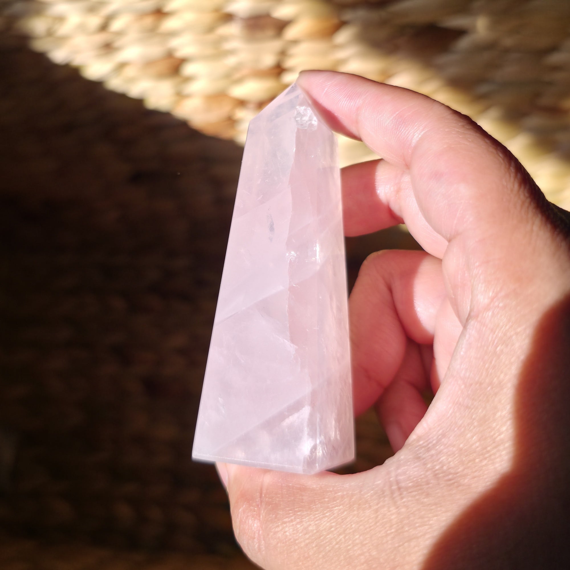 Stunning Rose Quartz Obelisk | Option A