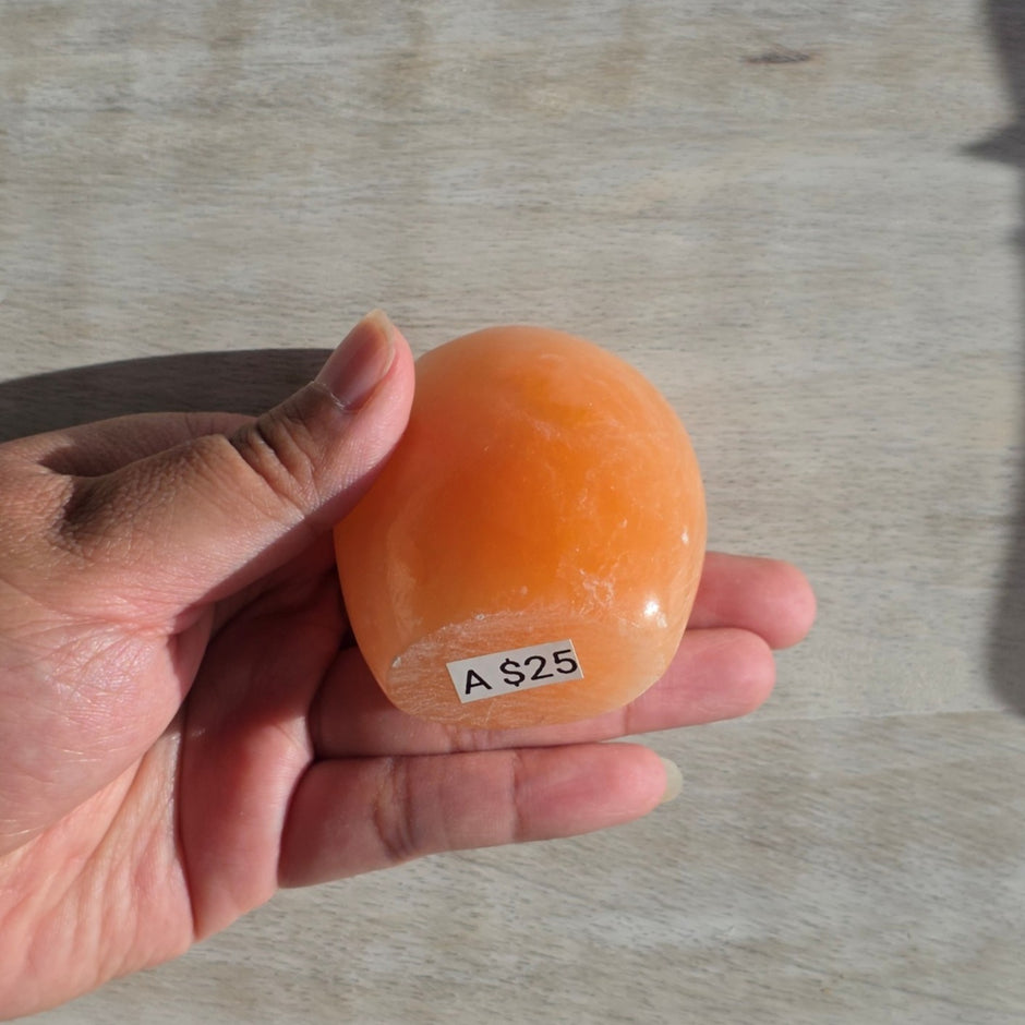 Orange Creamsicle Calcite Freeform | Option A