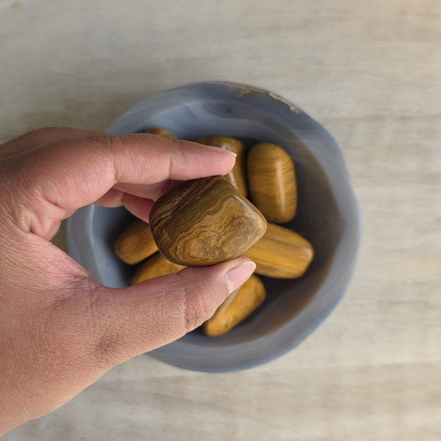 Beautiful Yellow Jasper Tumble | One Individual Tumble