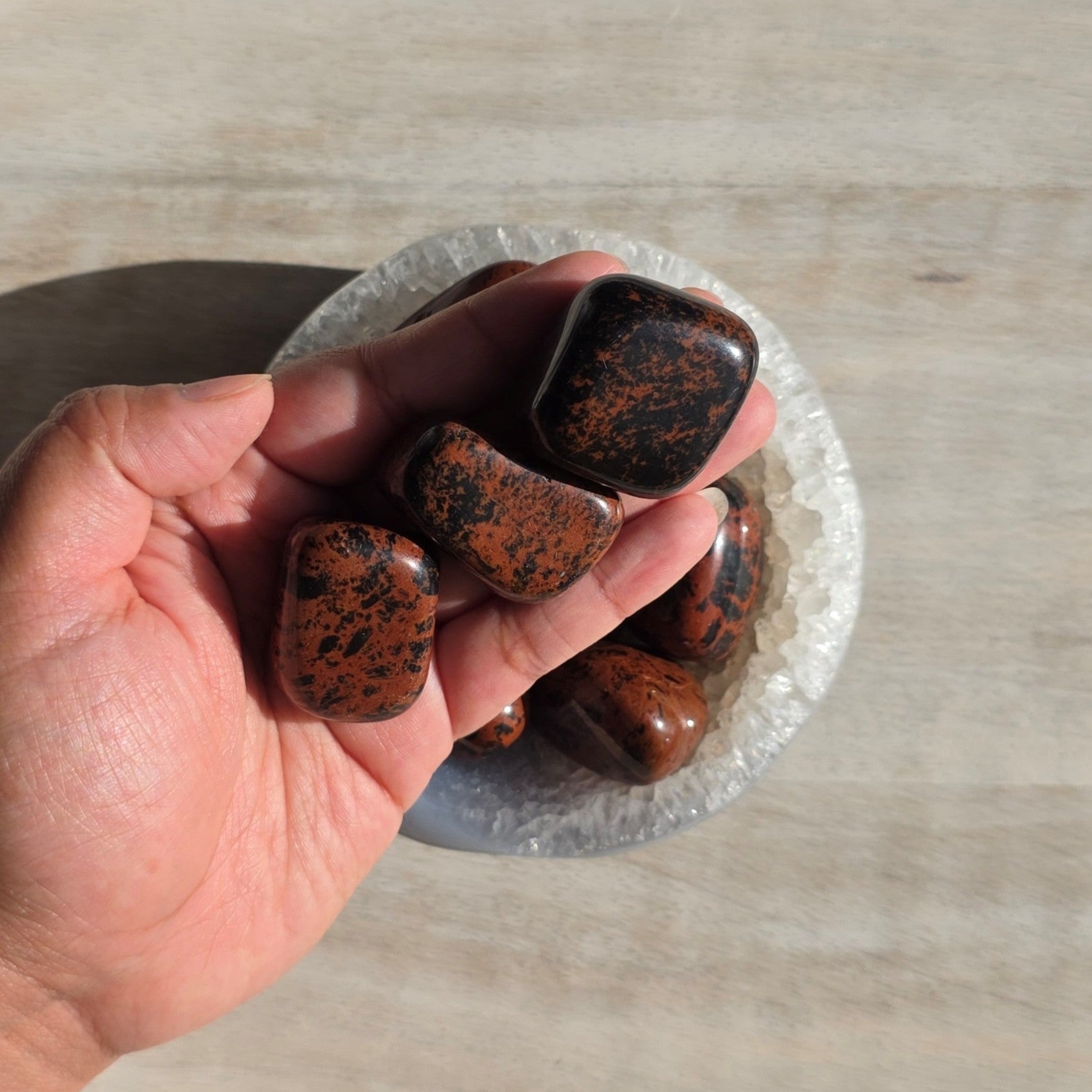 Mohagany Obsidian Tumble | One Individual Tumble