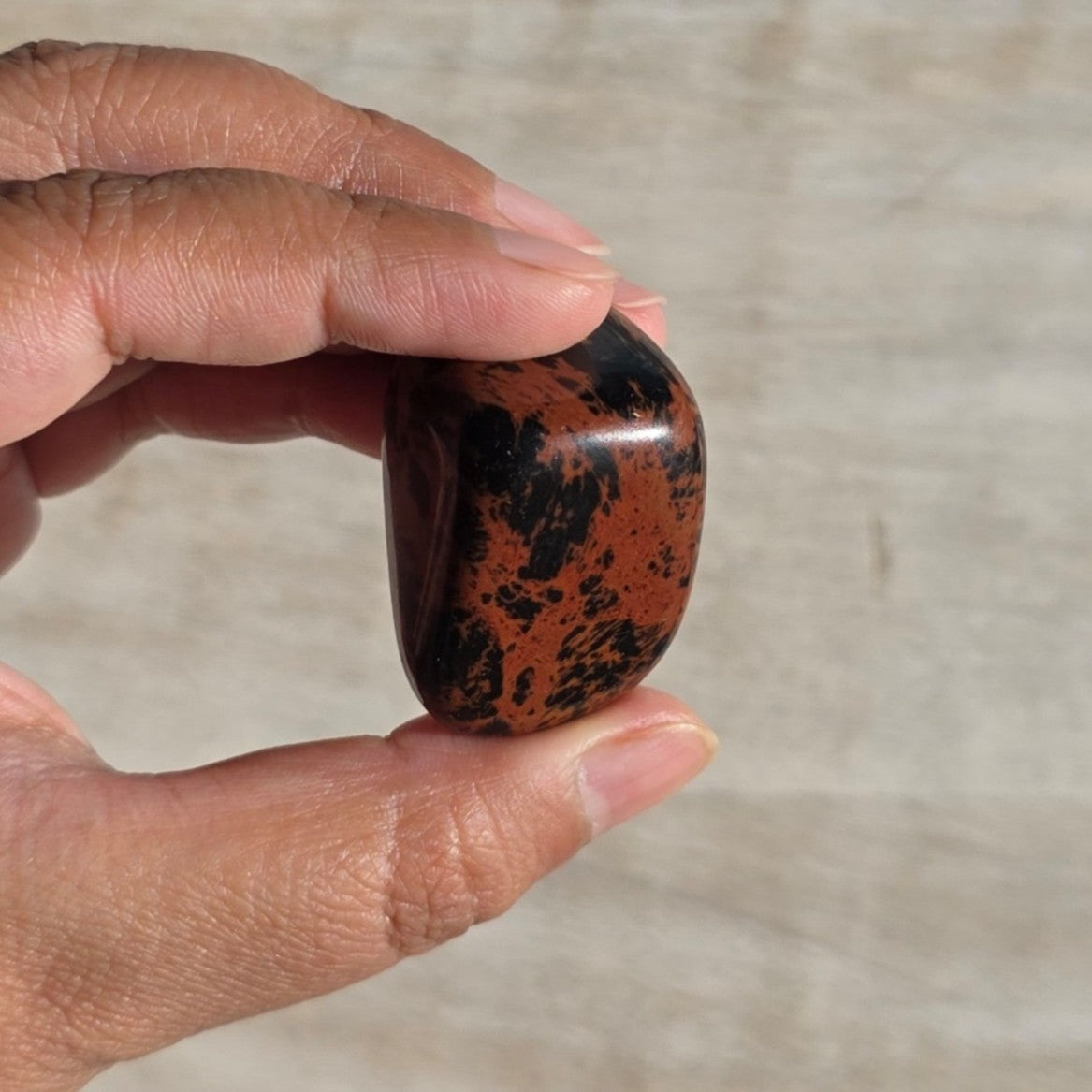 Mohagany Obsidian Tumble | One Individual Tumble