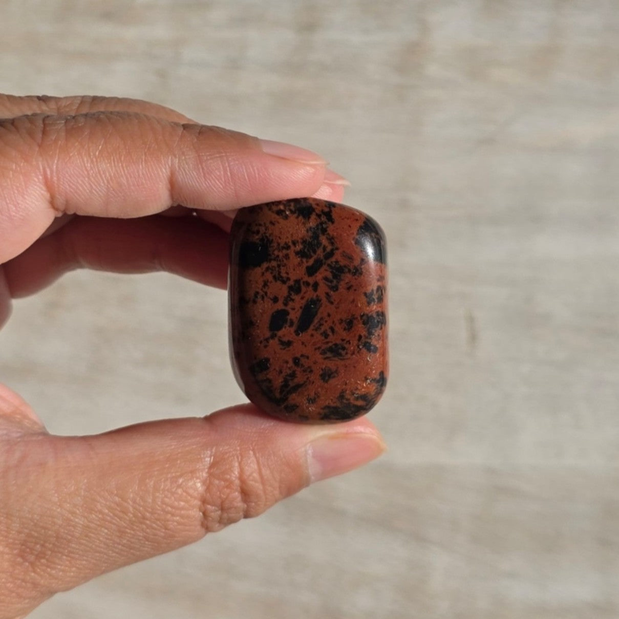 Mohagany Obsidian Tumble | One Individual Tumble