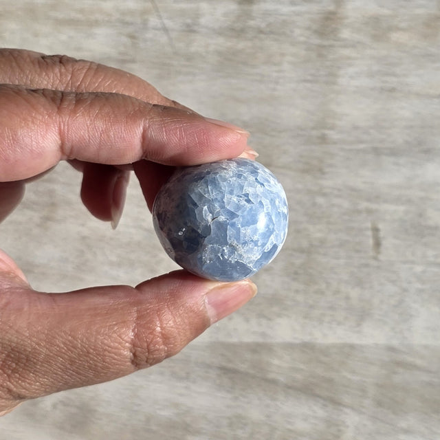 Dazzling Blue Calcite Tumble | One Individual Tumble