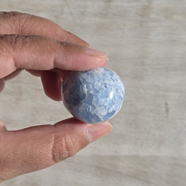 Dazzling Blue Calcite Tumble | One Individual Tumble