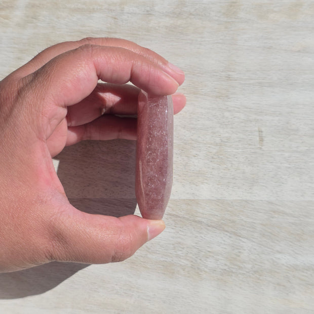 Strawberry Quartz Palm Stones | Option B