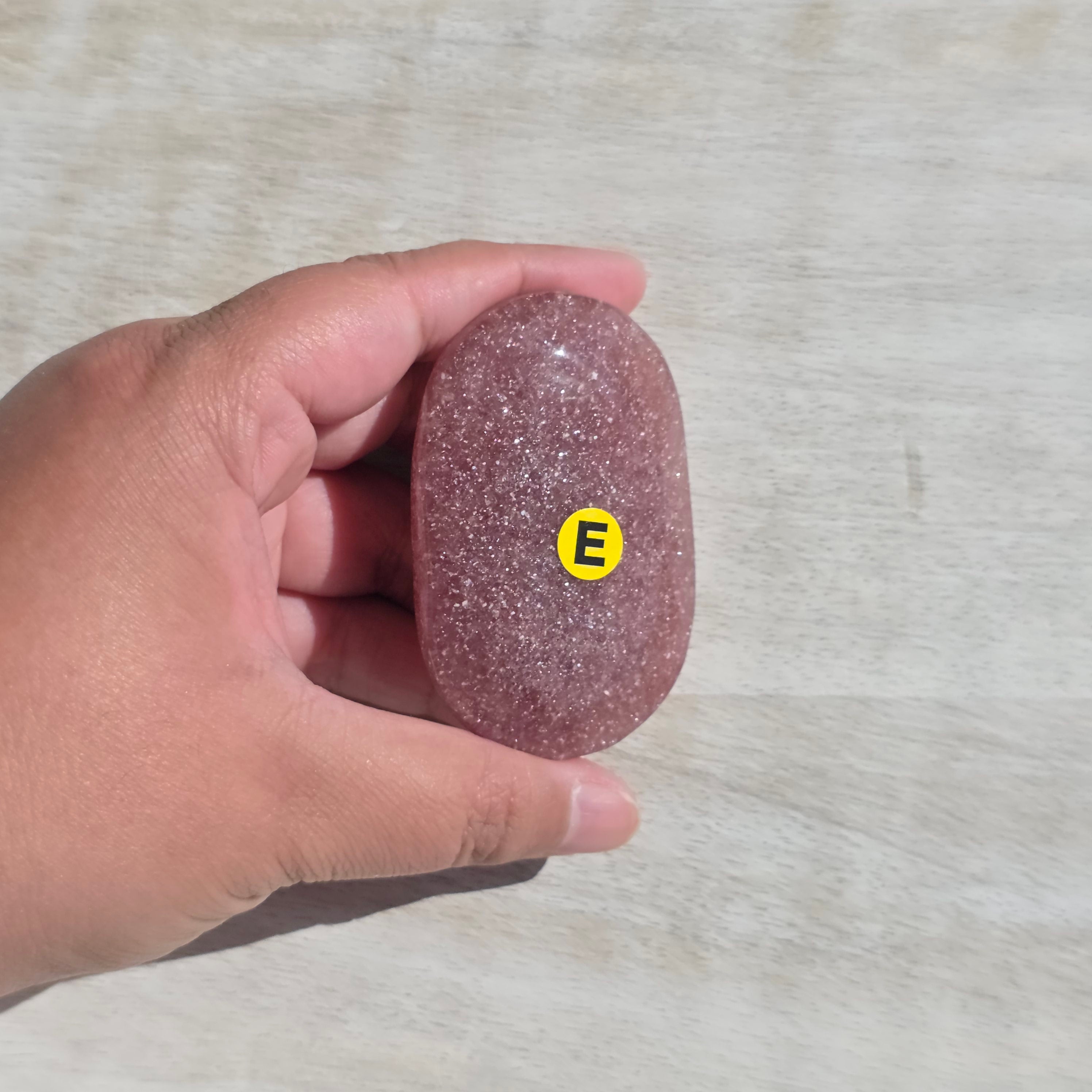 Strawberry Quartz Palm Stones | Option E