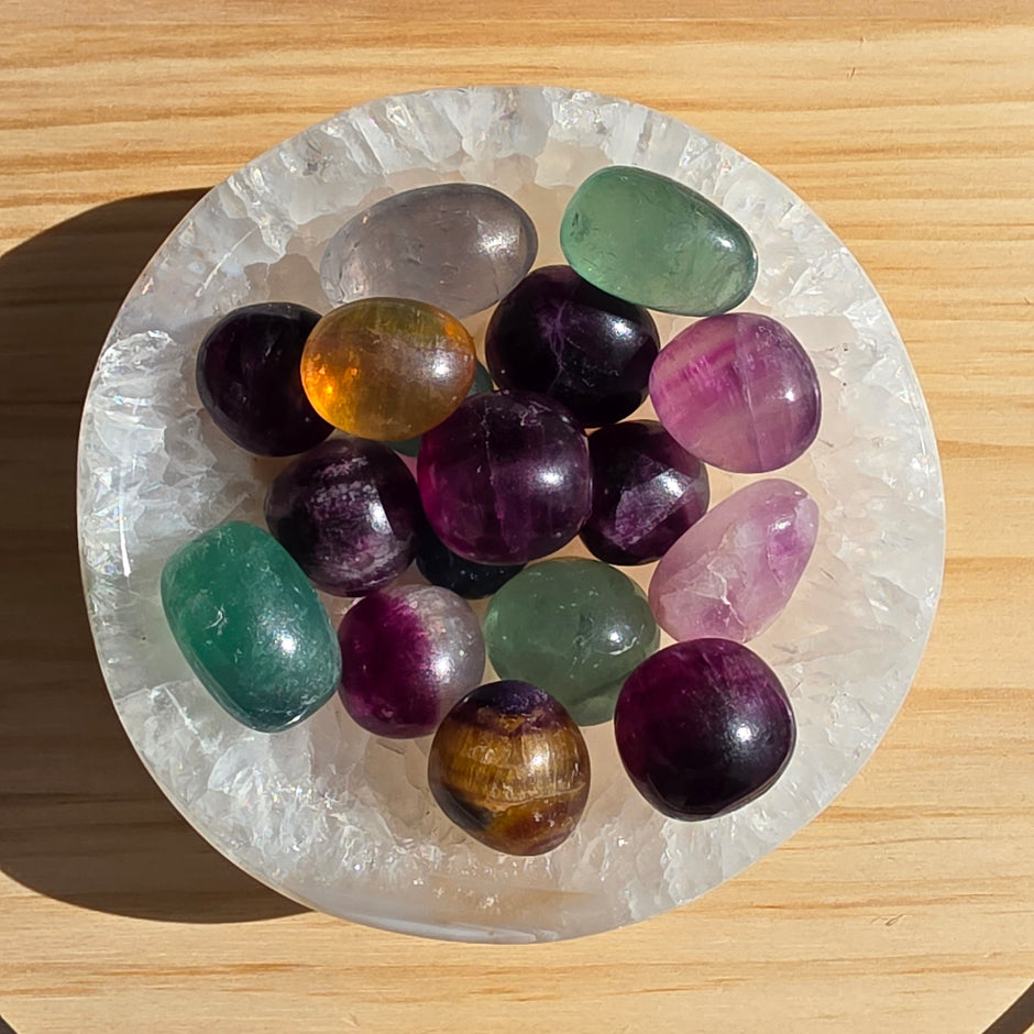 Fluorite Tumble | One Individual Tumble