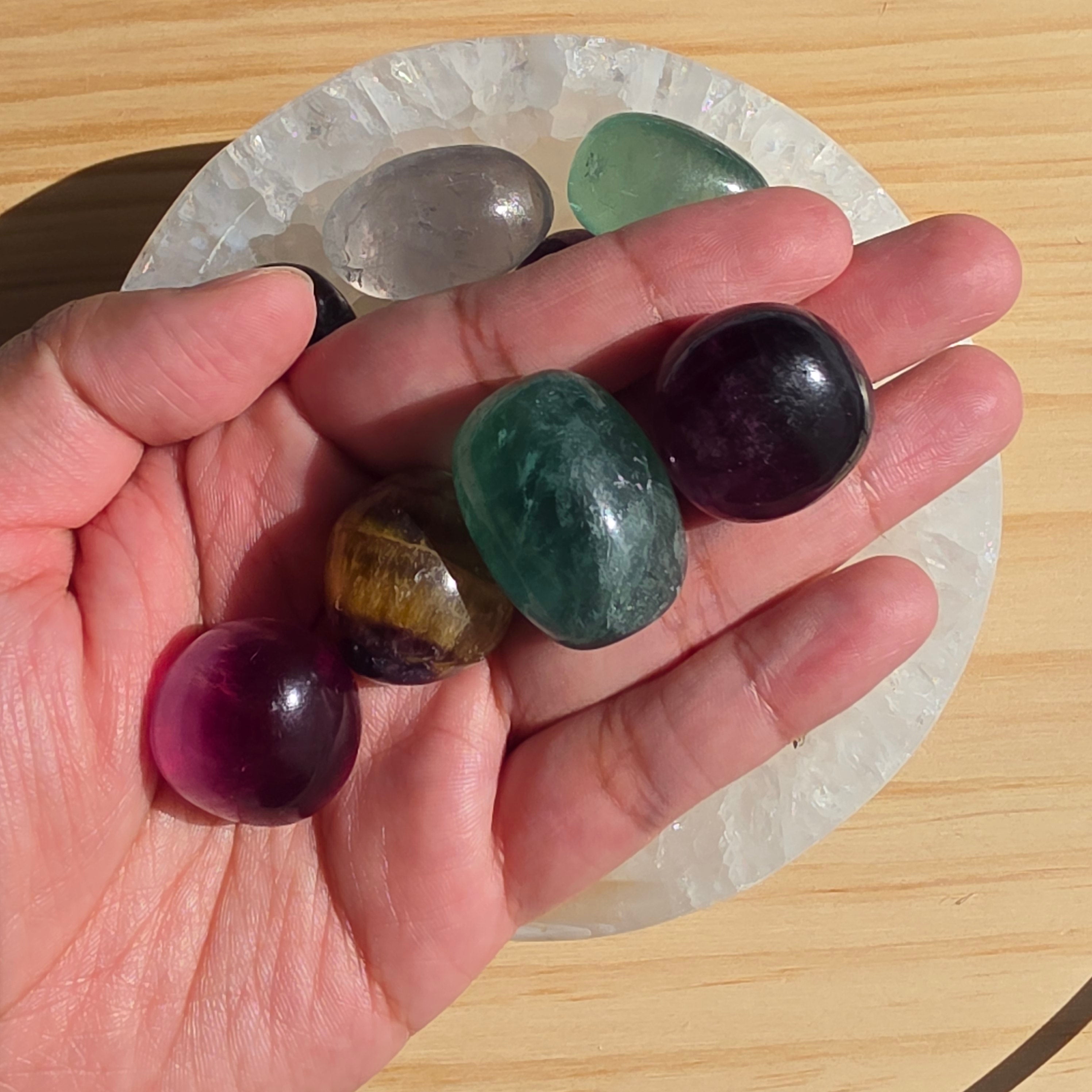Fluorite Tumble | One Individual Tumble