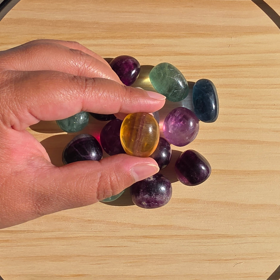 Fluorite Tumble | One Individual Tumble