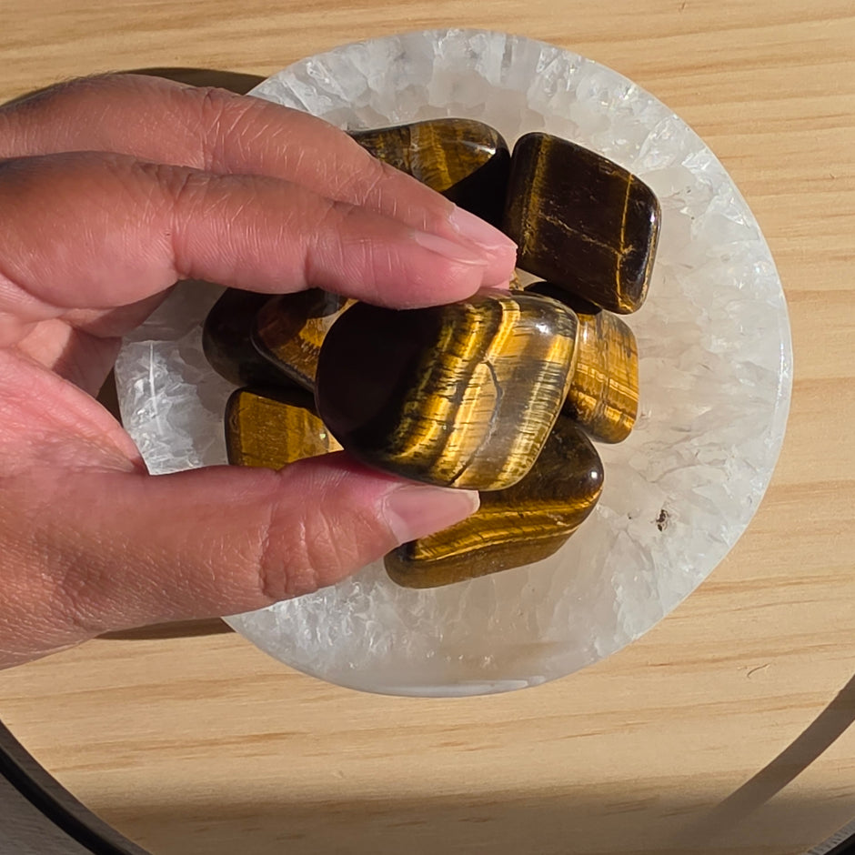 Tiger's Eye Tumble | One Individual Tumble