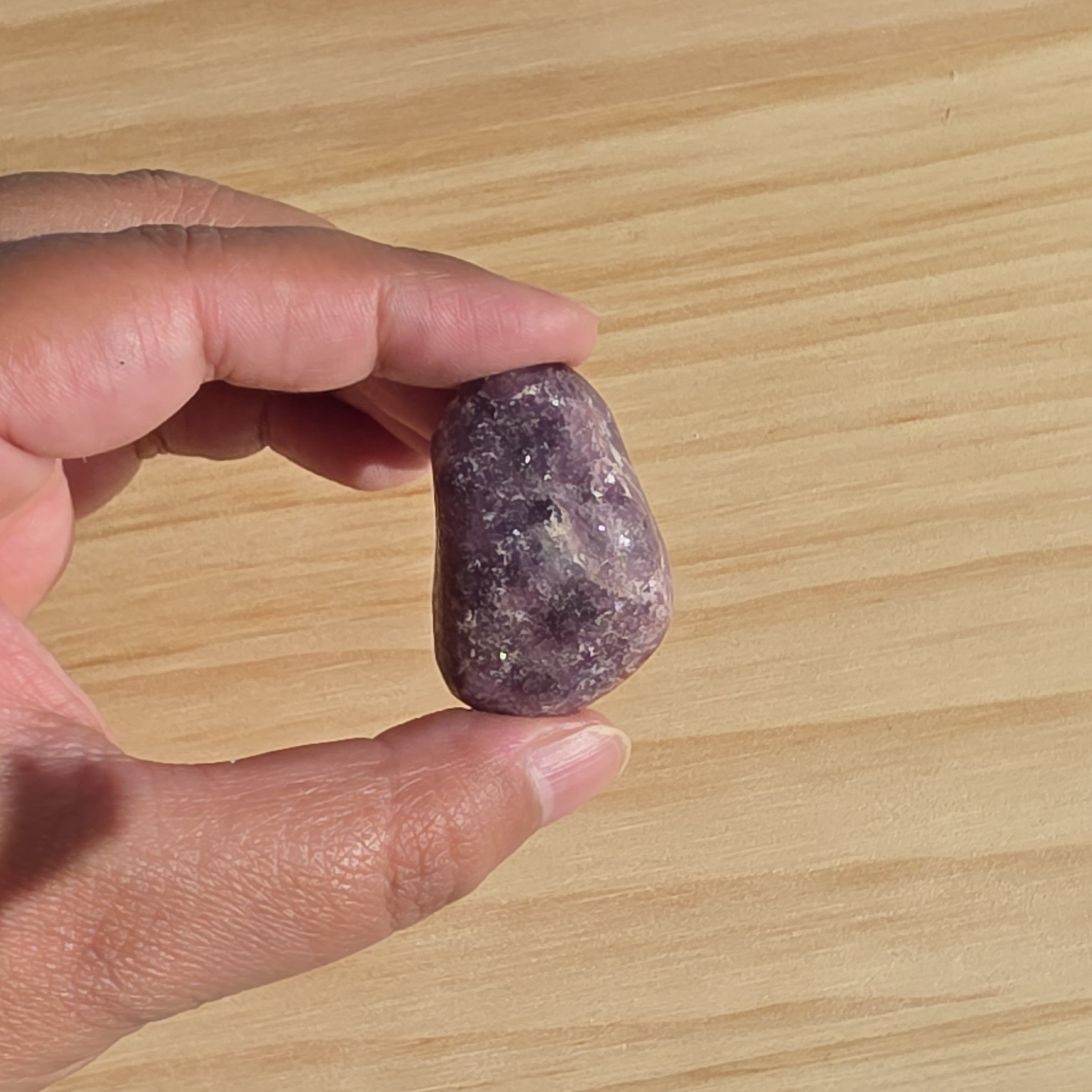 Lepidolite Tumble | One Individual Tumble