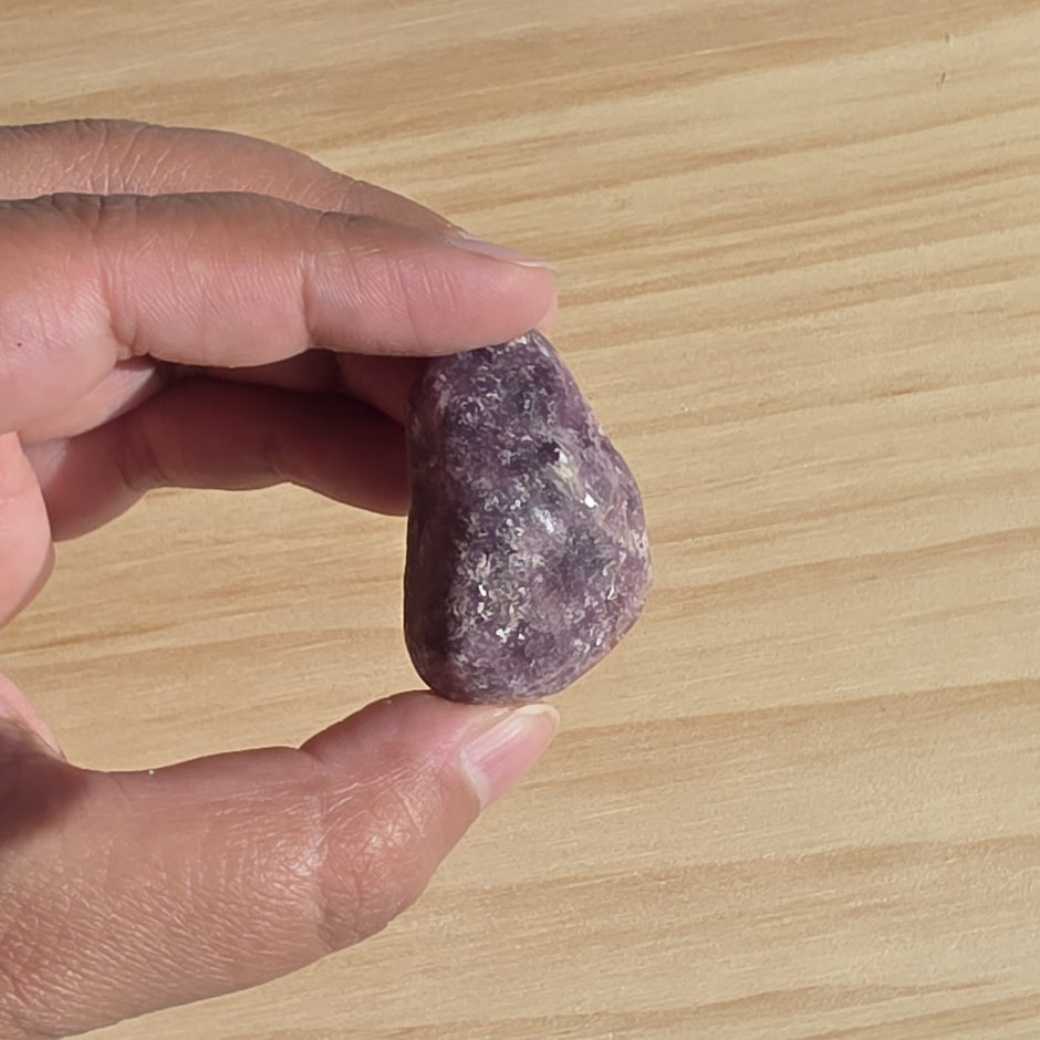 Lepidolite Tumble | One Individual Tumble