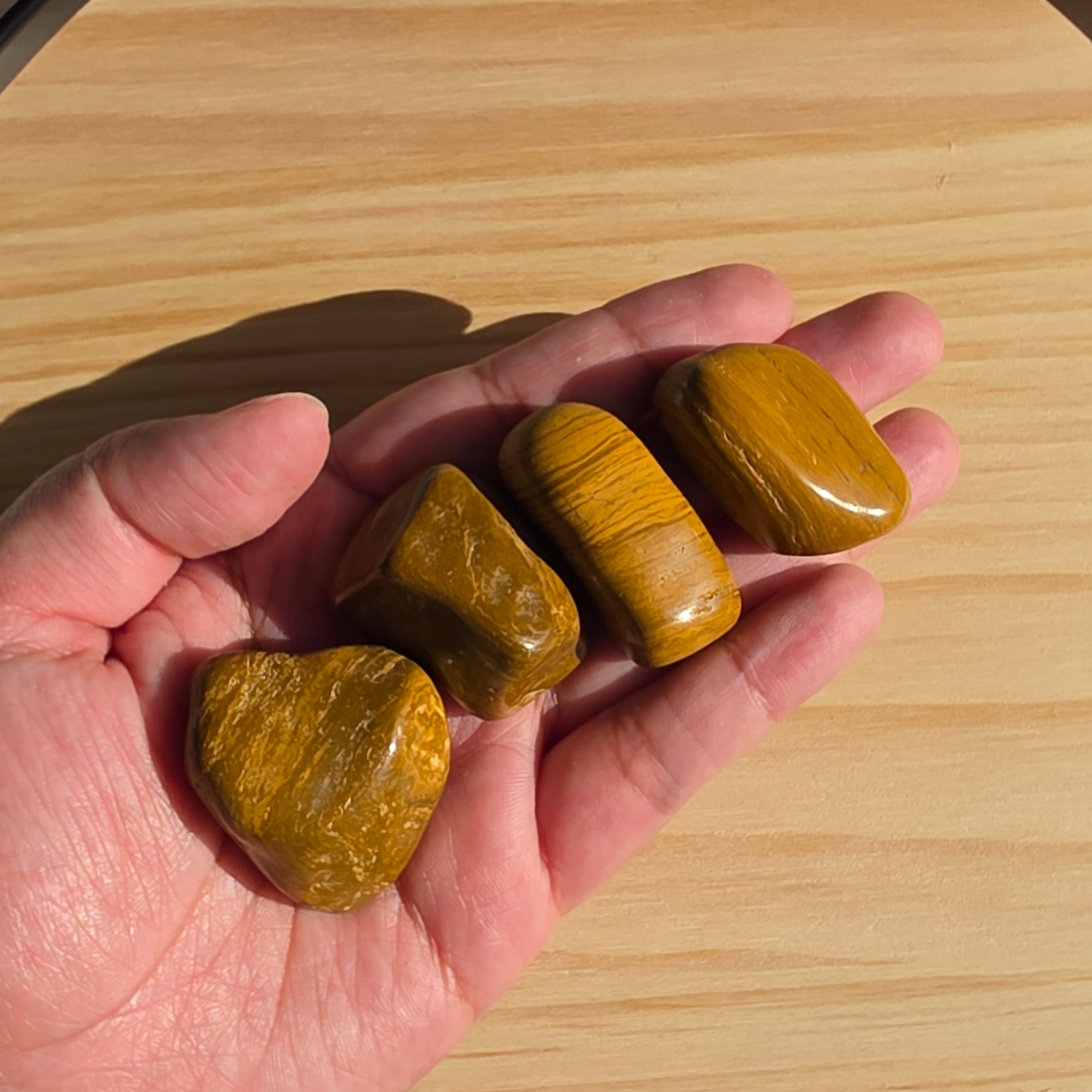 Beautiful Yellow Jasper Tumble | One Individual Tumble