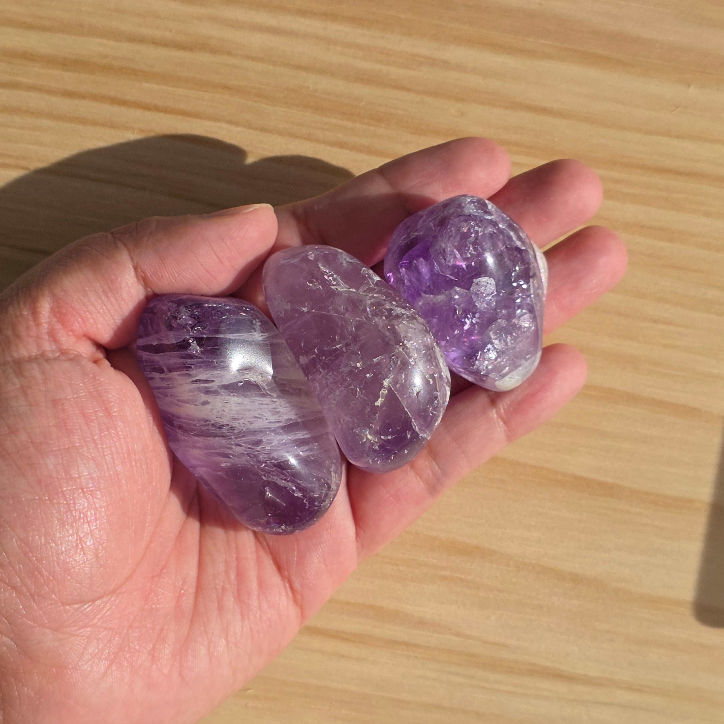 Large Dazzling Amethyst Tumble | One Individual Tumble