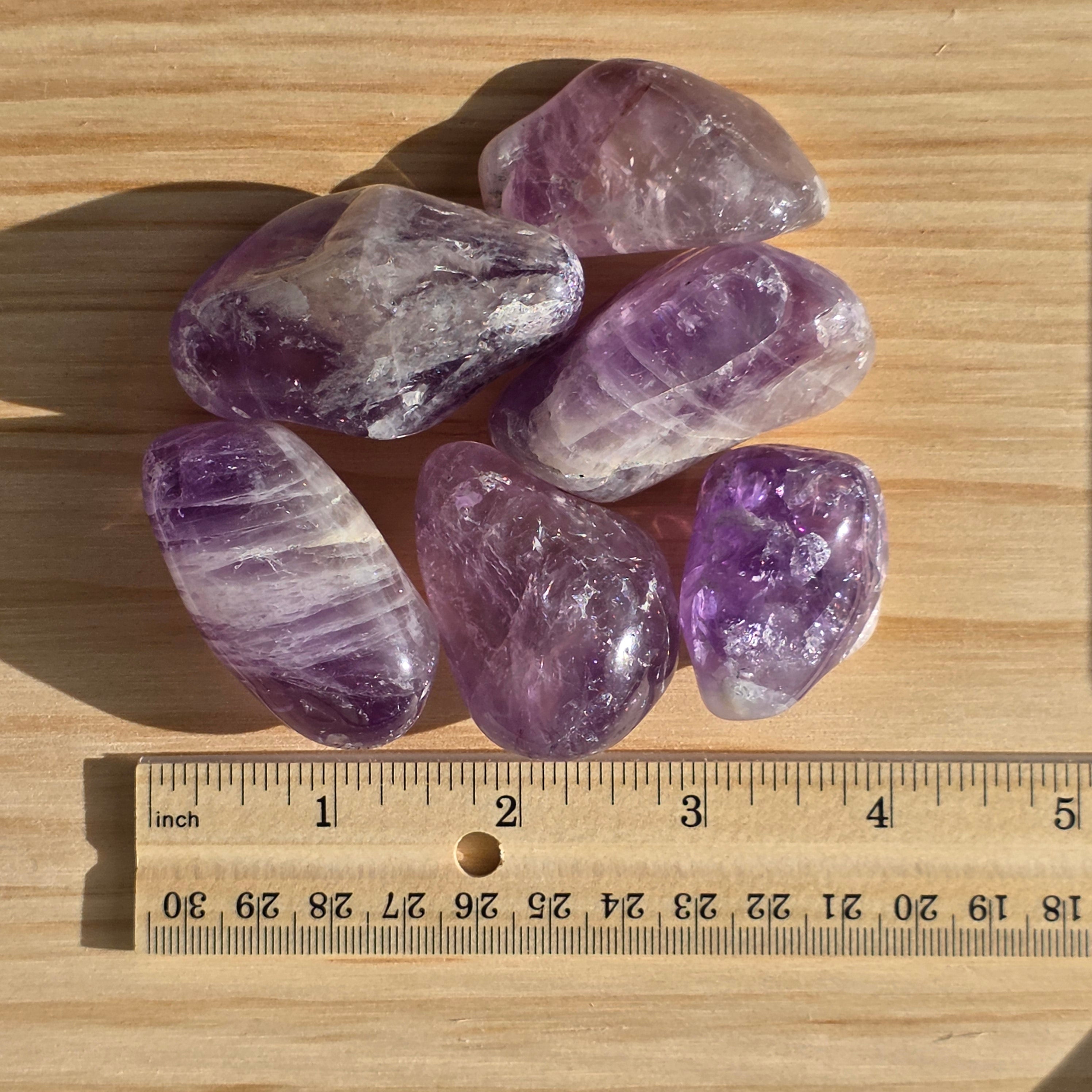 Large Dazzling Amethyst Tumble | One Individual Tumble