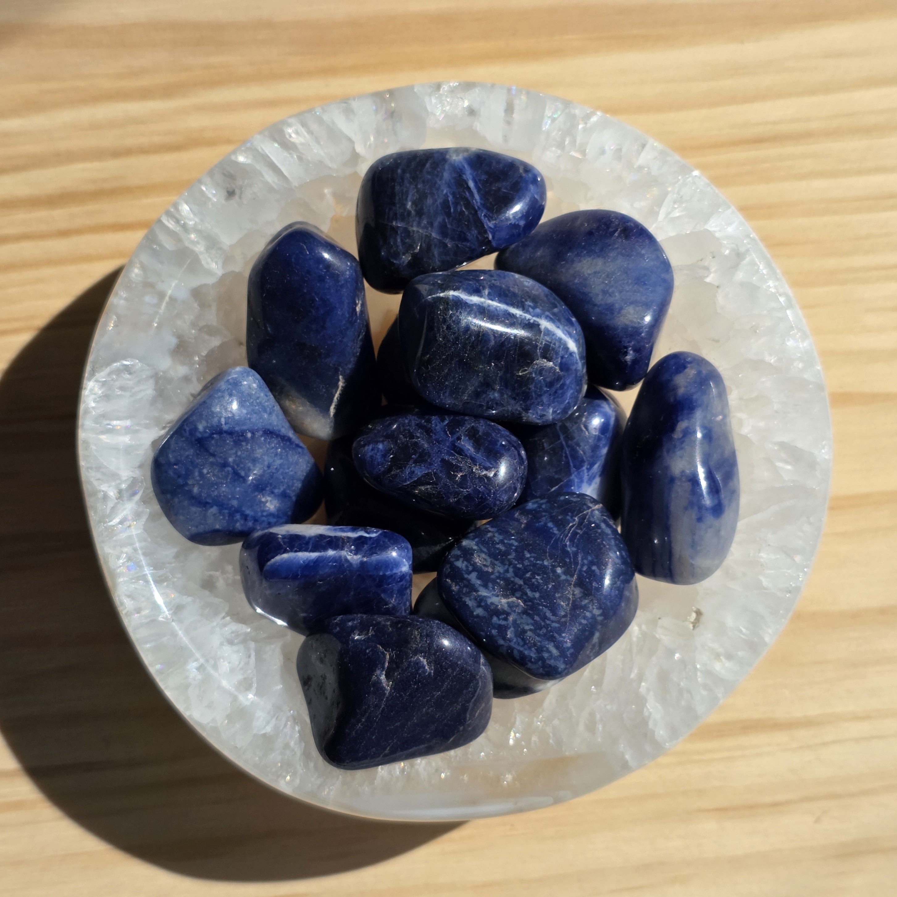 Dreamy Sodalite Tumbles | One Individual Tumble