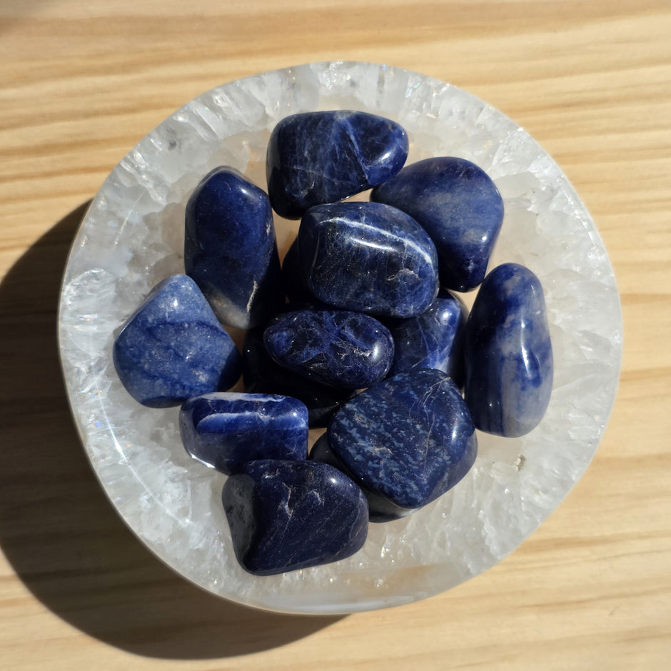 Dreamy Sodalite Tumbles | One Individual Tumble