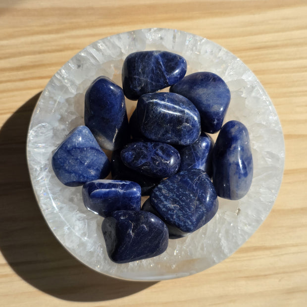 Dreamy Sodalite Tumbles | One Individual Tumble