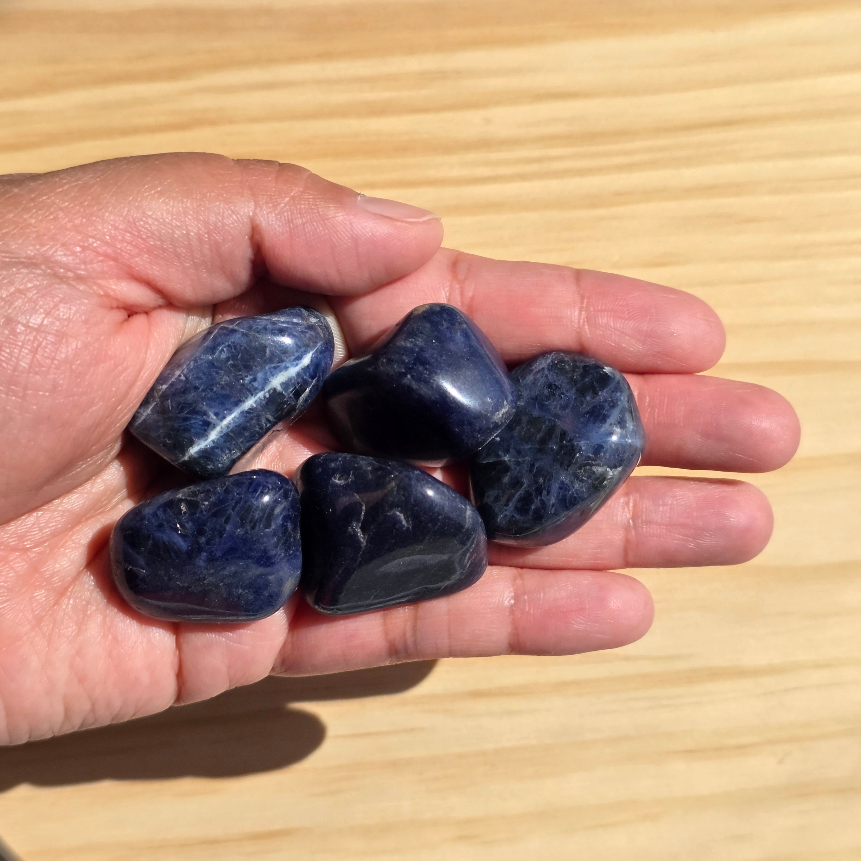 Dreamy Sodalite Tumbles | One Individual Tumble