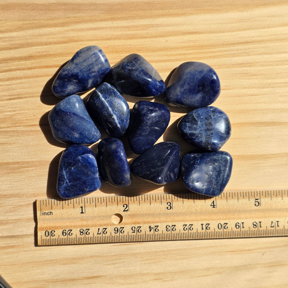 Dreamy Sodalite Tumbles | One Individual Tumble