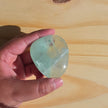 Seafoam Fluorite Palm Stone | Option Q