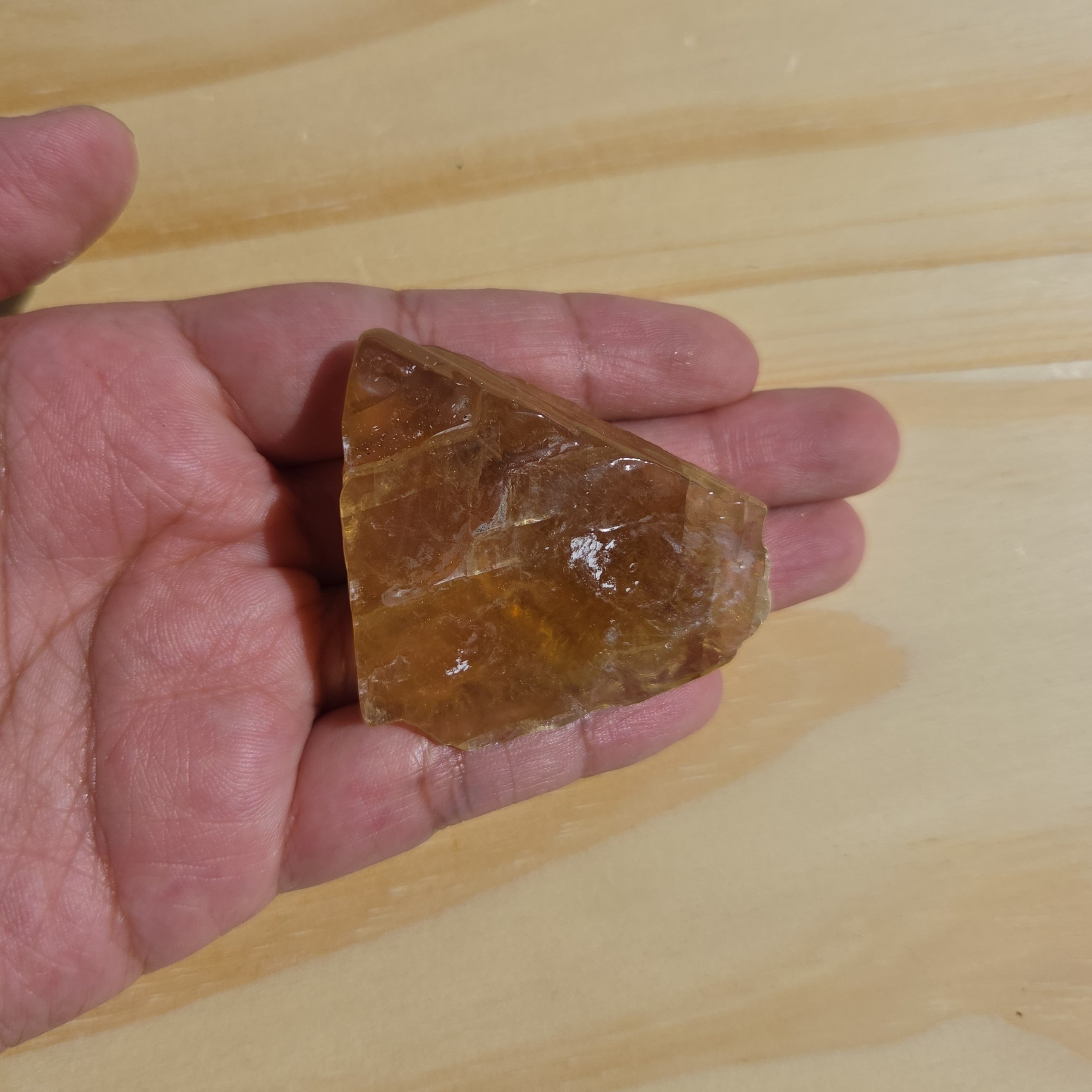 Rough Honey Calcite (Durango, MX) | One Individual Piece