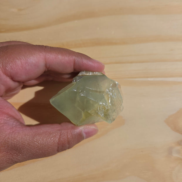 Rough Green Calcite (Durango, MX) | One Individual Piece