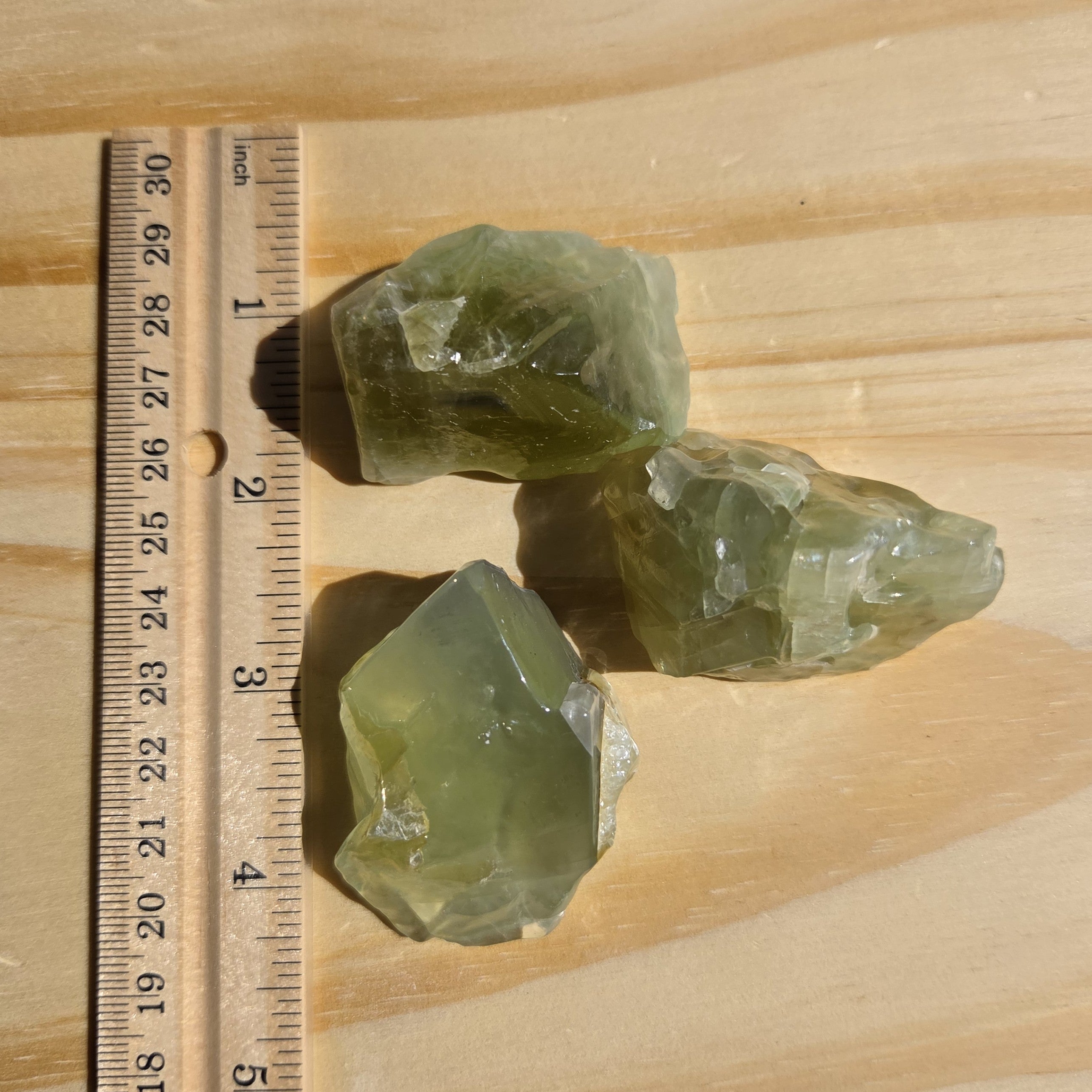 Rough Green Calcite (Durango, MX) | One Individual Piece