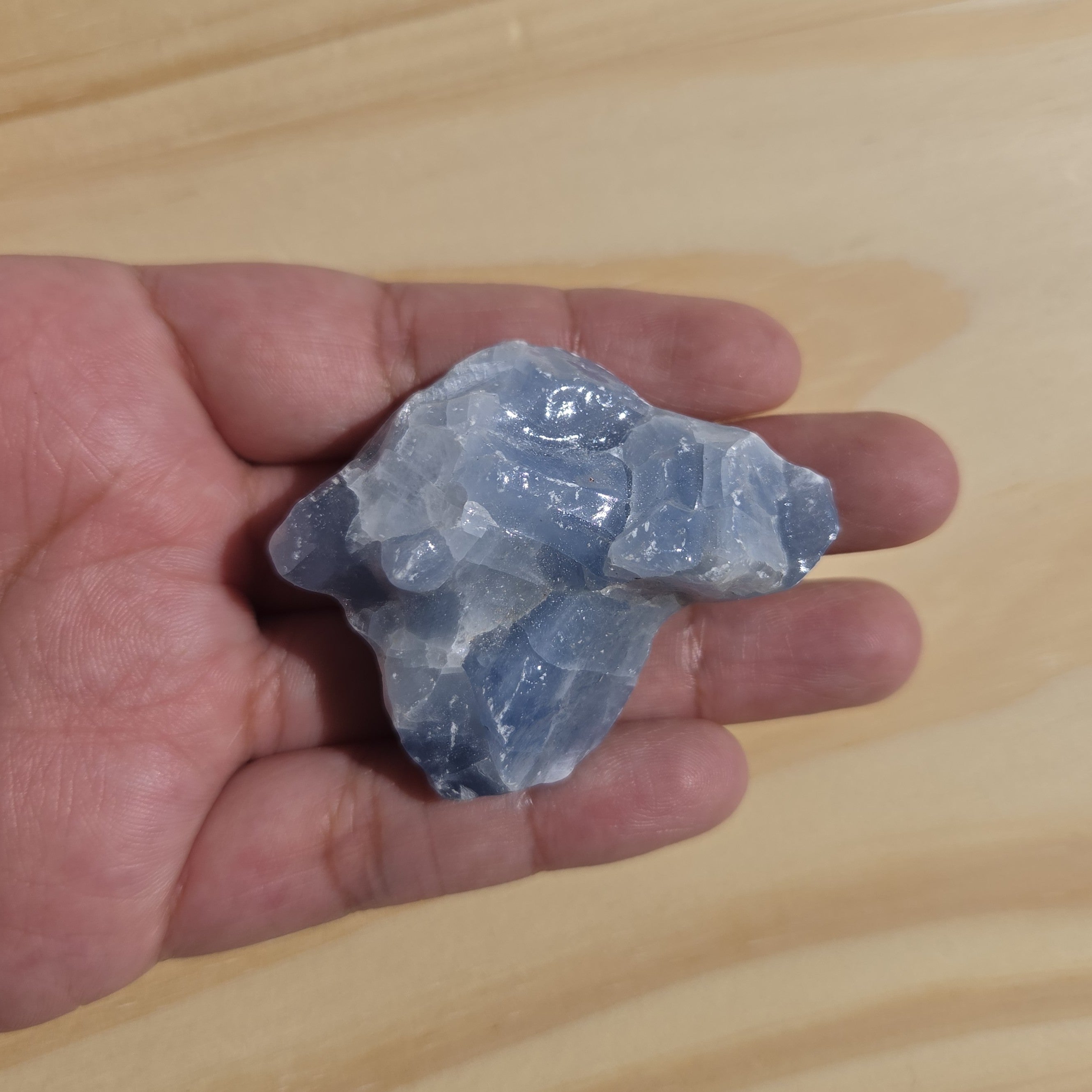 Rough Blue Calcite (Durango, MX) | One Individual Piece