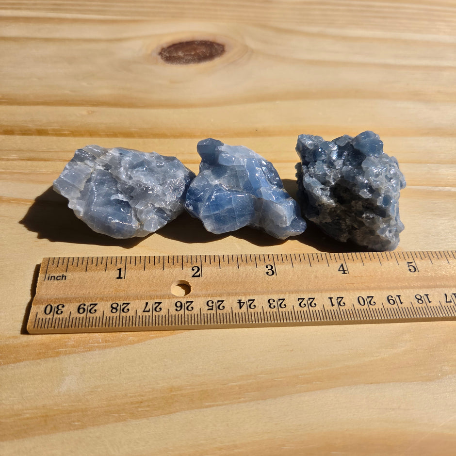 Rough Blue Calcite (Durango, MX) | One Individual Piece