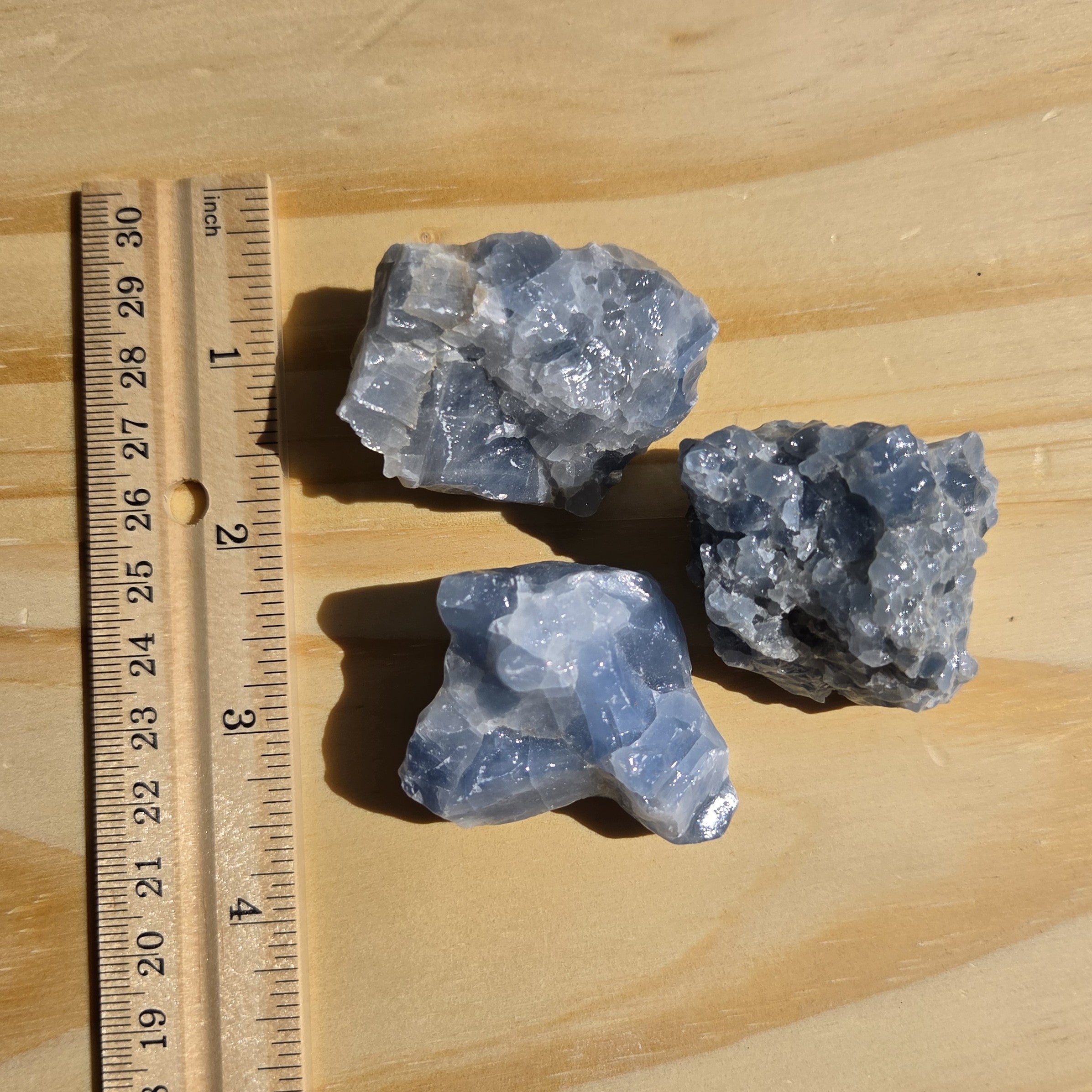 Rough Blue Calcite (Durango, MX) | One Individual Piece