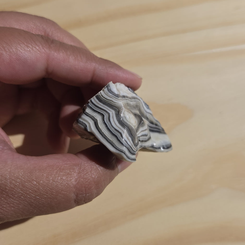 Rough Zebra Calcite (Durango, MX) | One Individual Piece