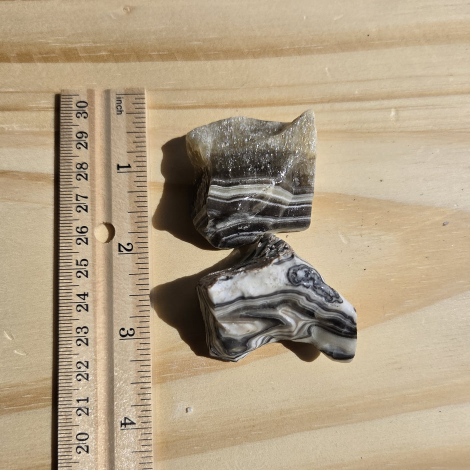 Rough Zebra Calcite (Durango, MX) | One Individual Piece