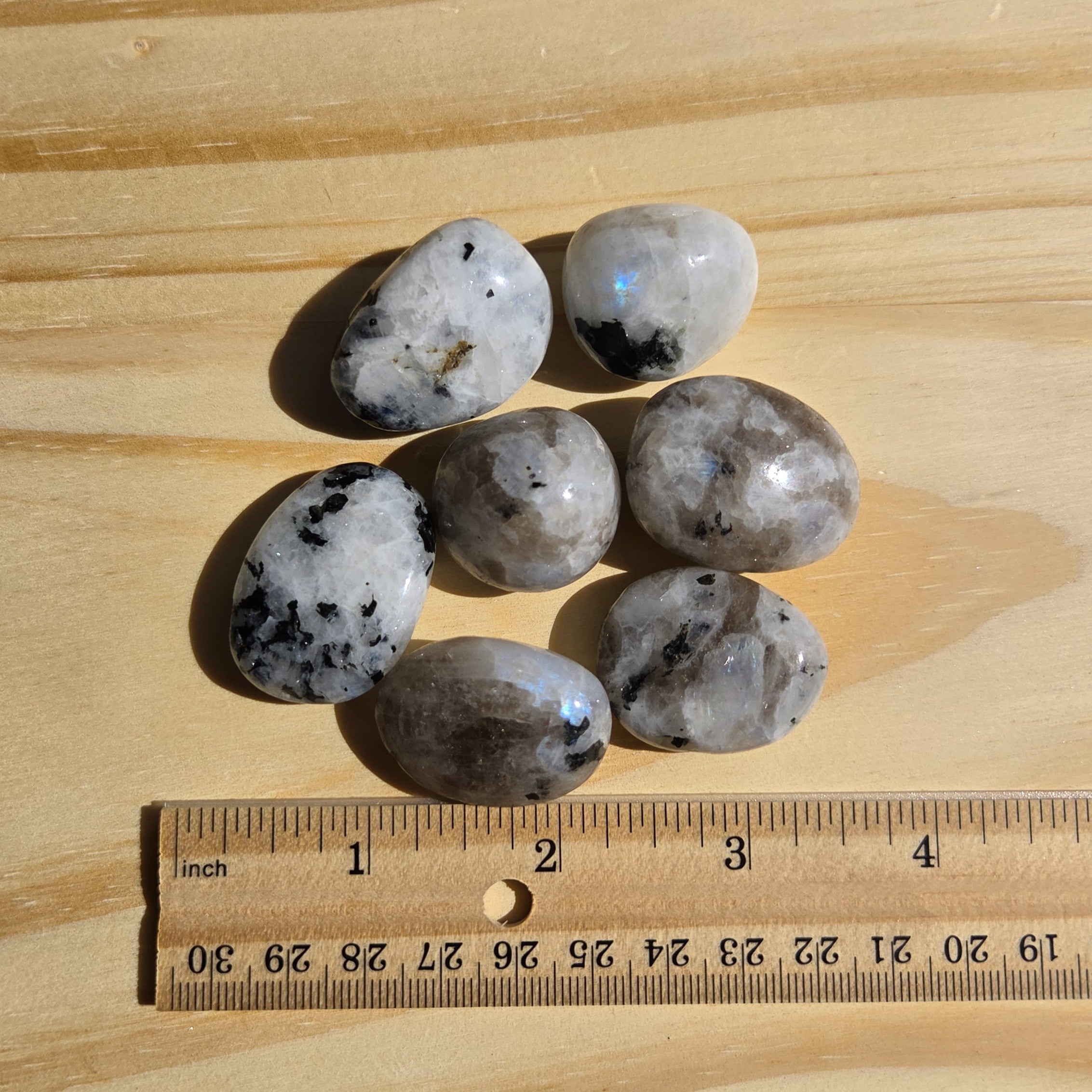 Beautiful Rainbow Moonstone Tumbles | One Individual Tumble
