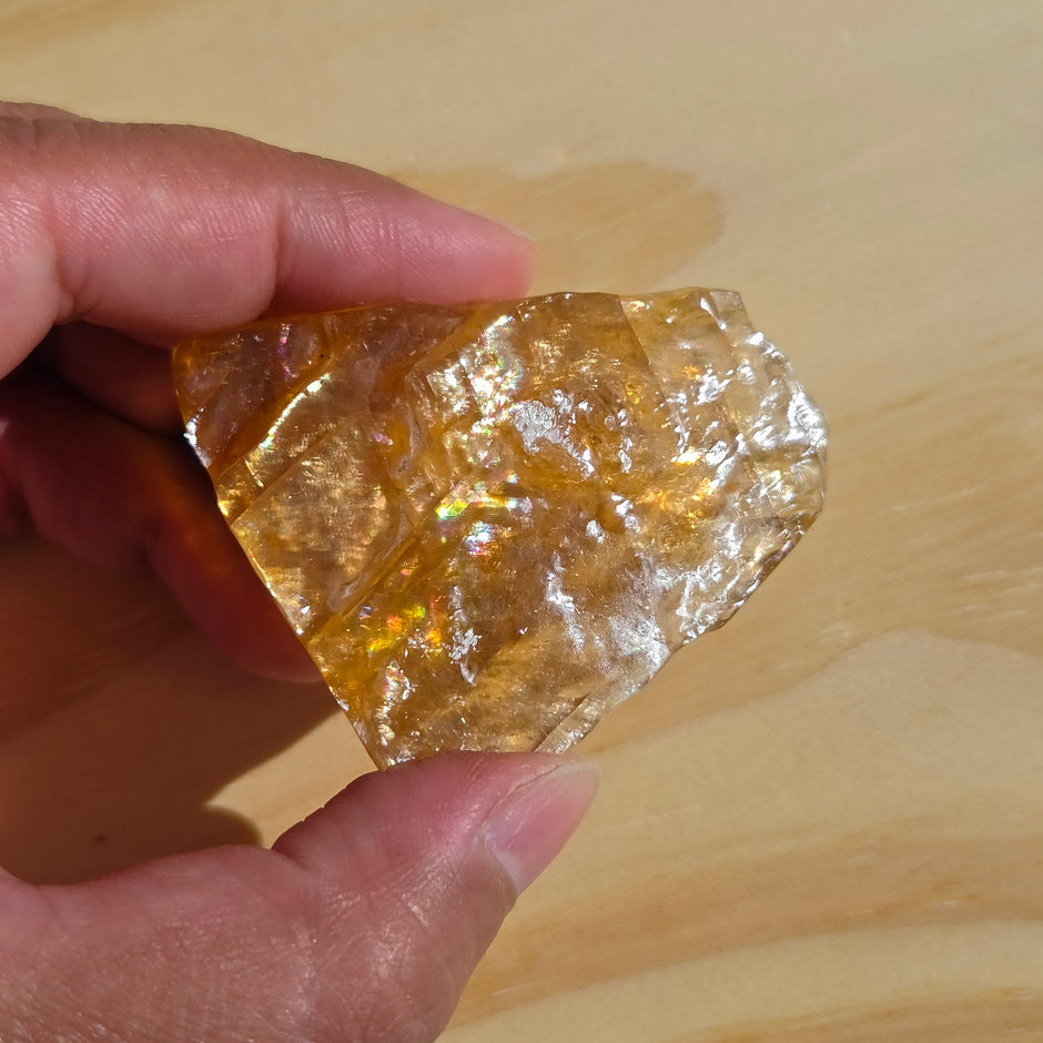 Rough Honey Calcite (Durango, MX) | One Individual Piece