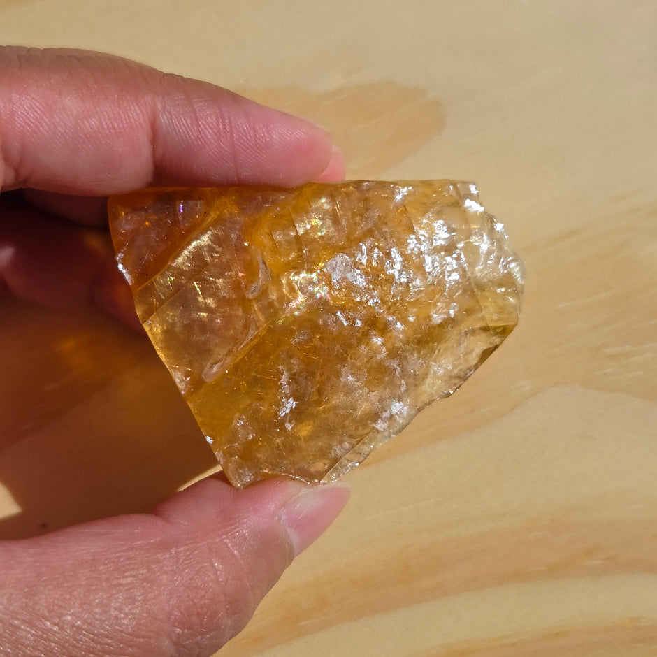 Rough Honey Calcite (Durango, MX) | One Individual Piece