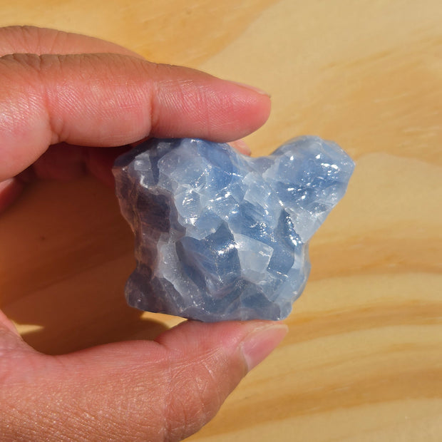 Rough Blue Calcite (Durango, MX) | One Individual Piece