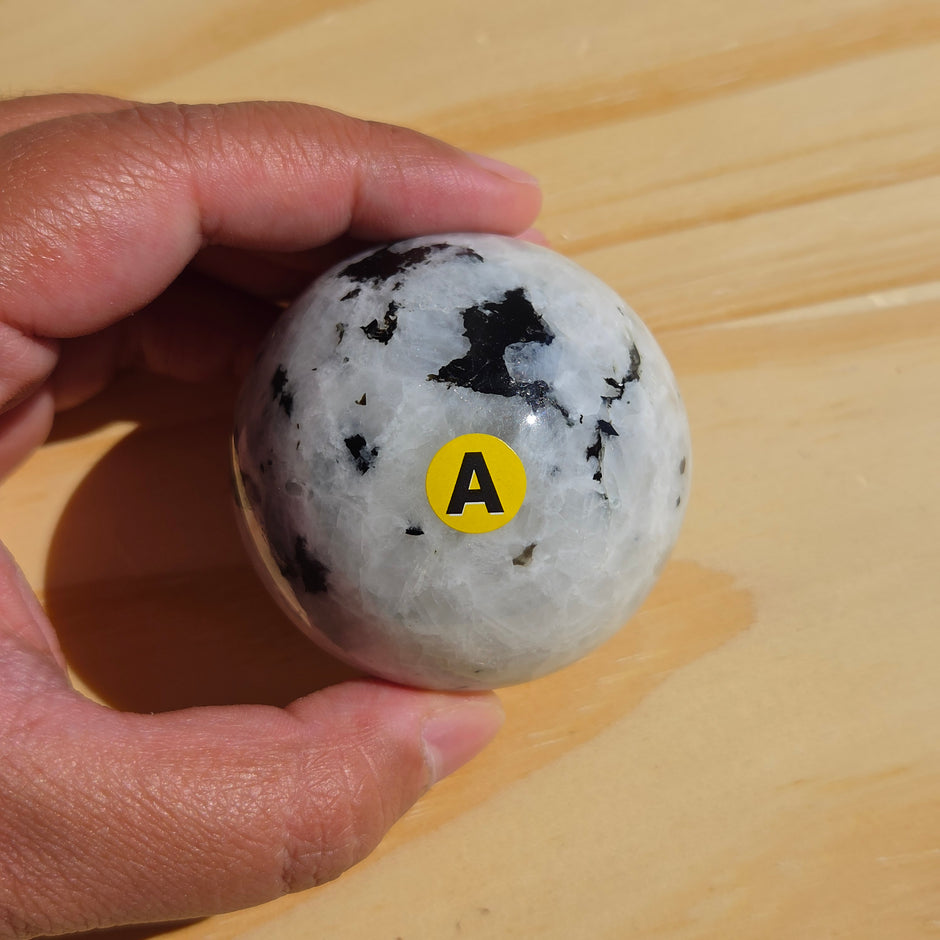 Beautiful Rainbow Moonstone Sphere | Option A