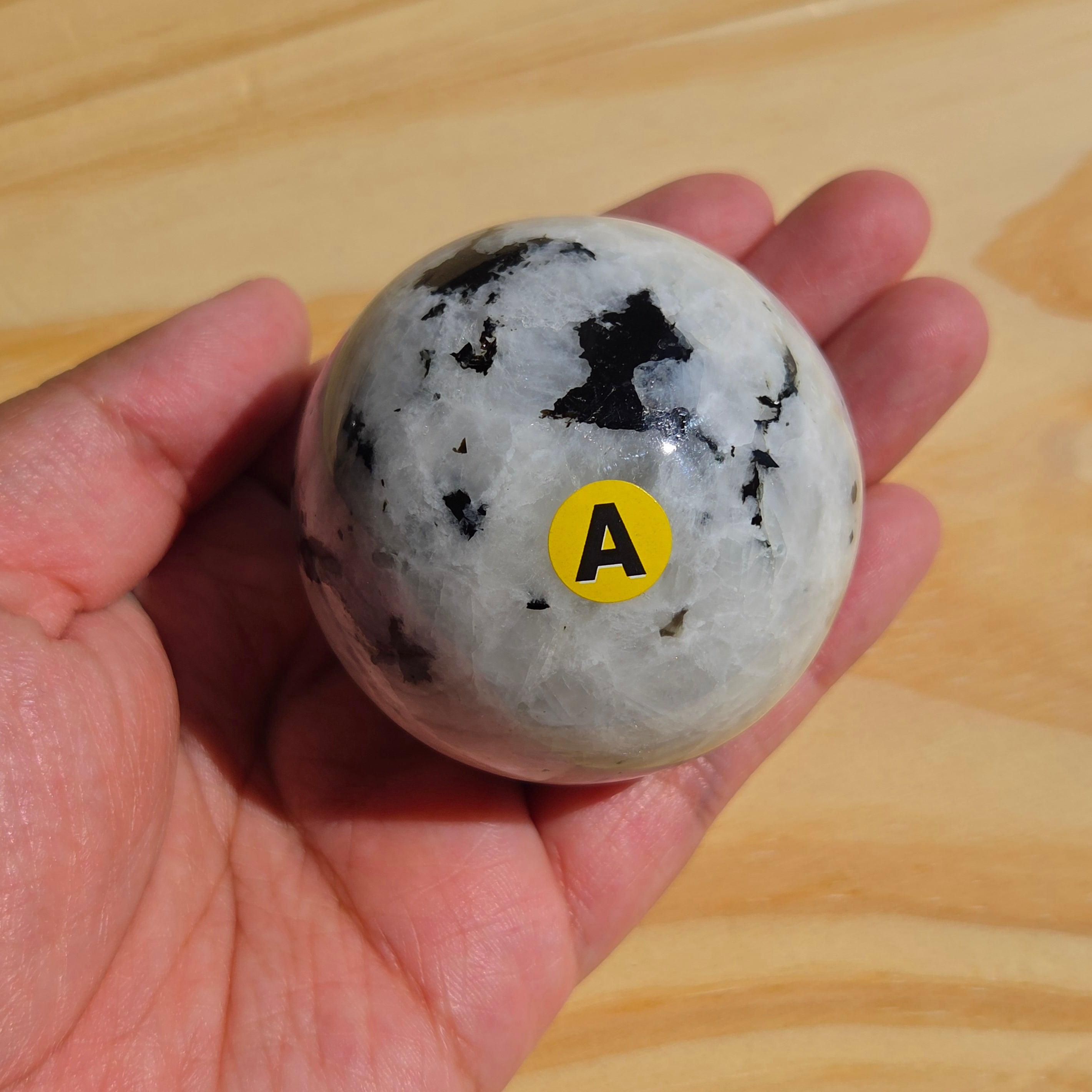 Beautiful Rainbow Moonstone Sphere | Option A