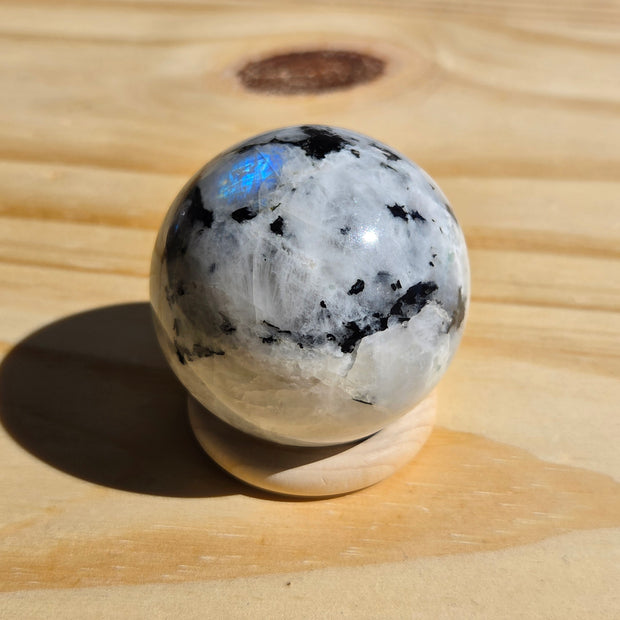 Beautiful Rainbow Moonstone Sphere | Option A