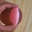 Pink Blossom Cat’s Eye Palmstone (Synthetic) | One Individual Palmstone