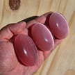 Pink Blossom Cat’s Eye Palmstone (Synthetic) | One Individual Palmstone