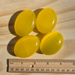 Lemon Drop Cat's Eye Palmstone (Synthetic) | One Individual Palmstone