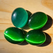 Rainforest Cat’s Eye Palmstone (Synthetic) | One Individual Palmstone