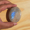 Grey Moonstone Palmstone with Blue Flash | Option A