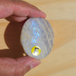 Grey Moonstone Palmstone with Blue Flash | Option F