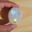 Grey Moonstone Palmstone with Blue Flash | Option H